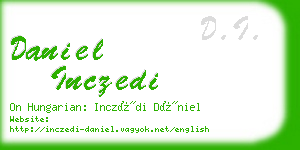 daniel inczedi business card